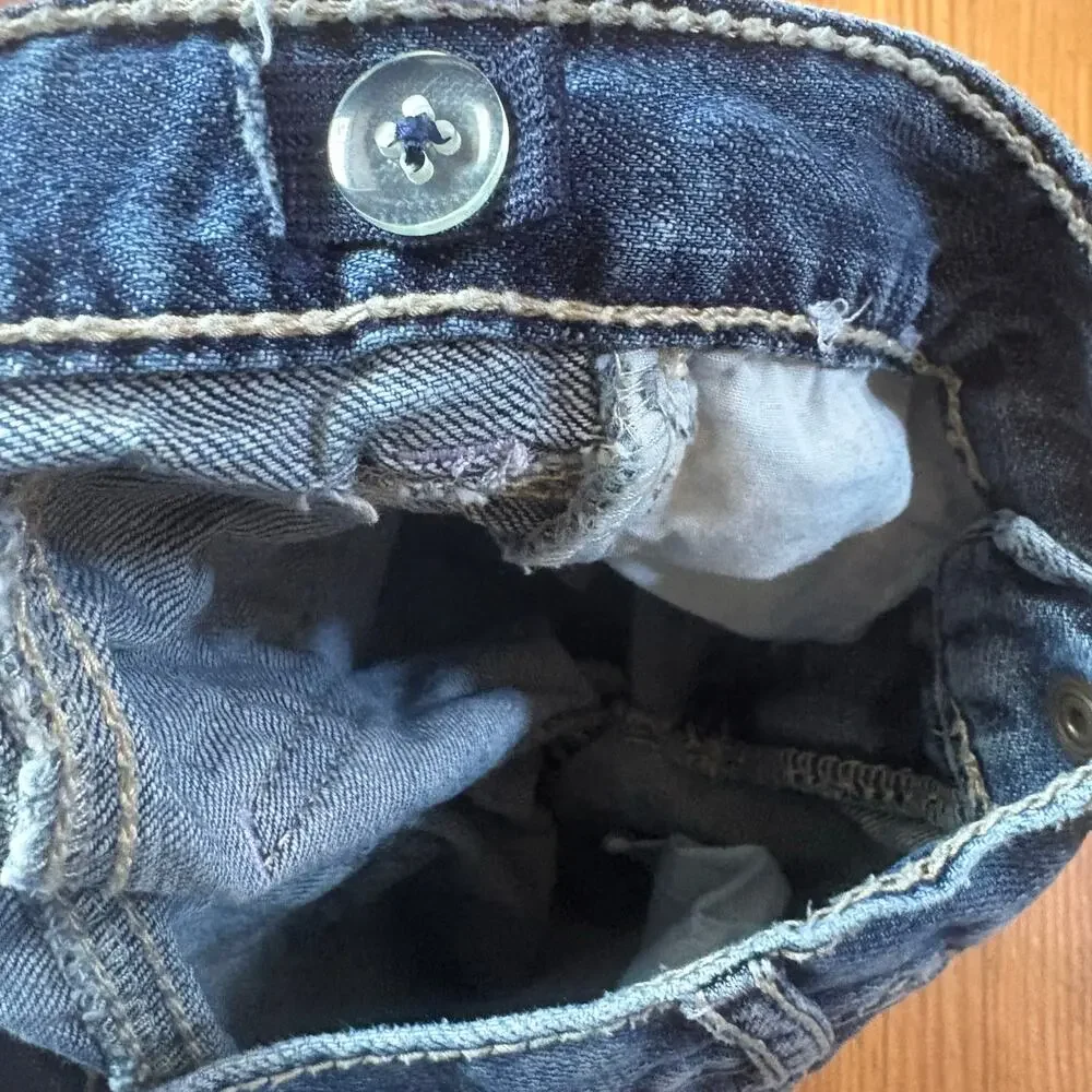 Gymboree 90s‎ jean purple floral embroidered adjustable toddler jeans SIZE 3T